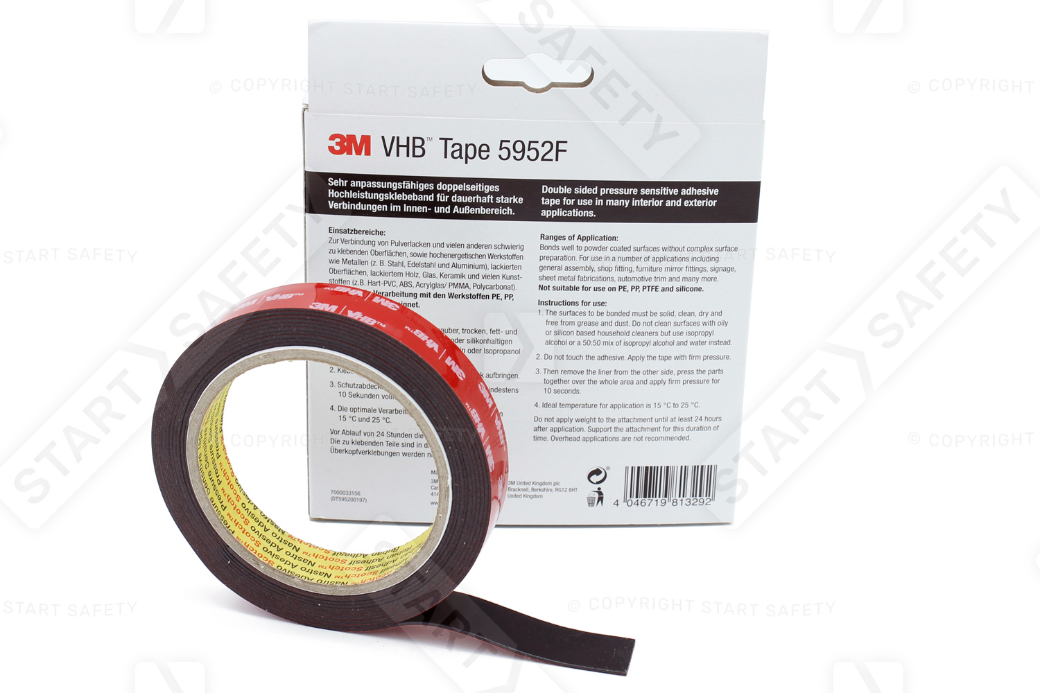 VHB 5952F packaging with instructions