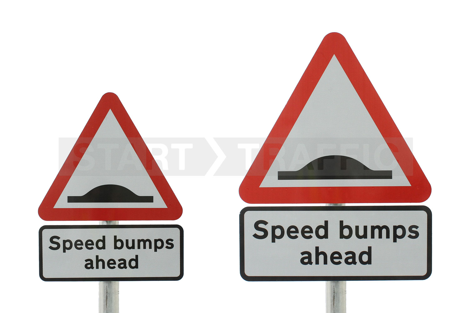 Speed Bump Ahead signs