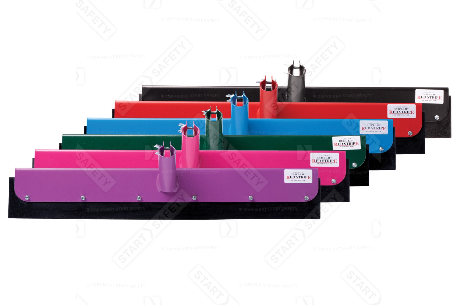 Different Colour Options of straight red stripe squeegee scraper