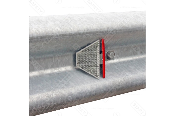 Armco Barrier Reflectors - Red & White