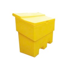285L Grit Bin Yellow, Large Size, Stackable Inc Forklift Slots