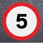 StartMark 5mph Speed Roundels | Thermoplastic - Tricolour
