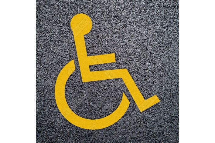 Disabled Road Sign For Parking Bays Thermoplastic