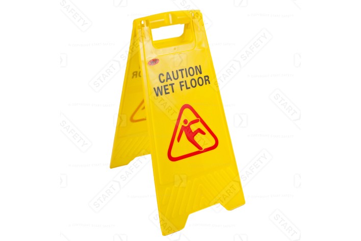 JSP Caution Wet Floor Sign - A-Frame | Slippery Surface Cone