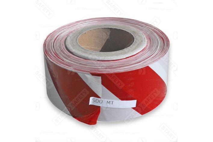 Striped Barrier Tape - Non-Adhesive - 500 Metre Roll