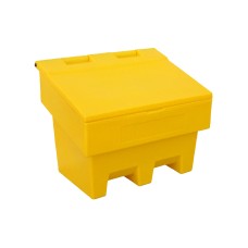 100L Grit Bin In Yellow, Small, Stacking With Fork Slots