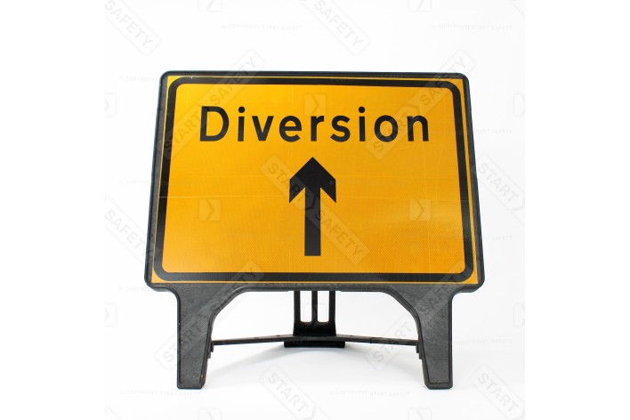 Diversion Ahead - Q-Sign 2702b - Clearance