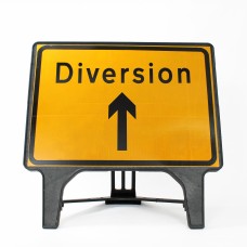 Diversion Ahead Sign - Q-Sign - Clearance