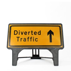 Diverted Traffic Ahead Sign - Q-Sign