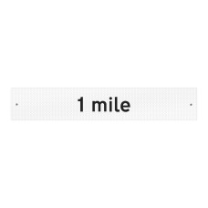 1 mile Supplementary Plate - Q-Sign