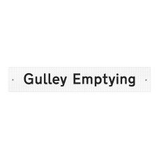 Gulley Emptying Supplementary Plate - Q-Sign - Clearance