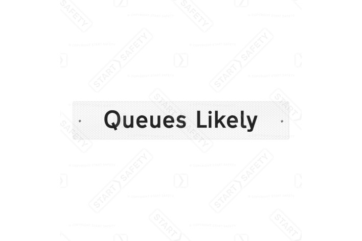 Queues Likely Supplementary Plate for Q-Signs - Clearance