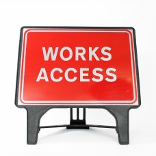 Works Access Sign - Q-Sign  - Clearance