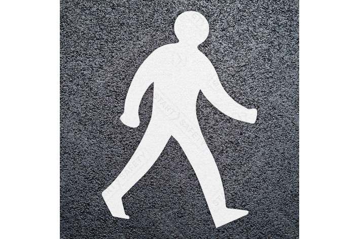 Path / Walking Man Symbol - Car Park Road Markings