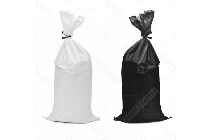 SandBags - White / Black Polypropylene (Empty / Unfilled)