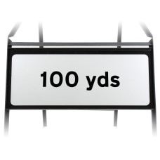 100 Yards Supplementary Plate - Metal Sign