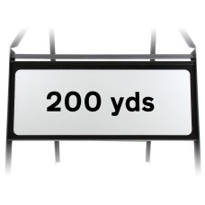 200 Yards Supplementary Plate - Metal Sign
