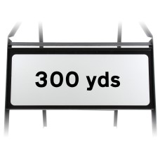 300 Yards Supplementary Plate - Metal Sign