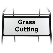 Grass Cutting Supplementary Plate - Metal Sign