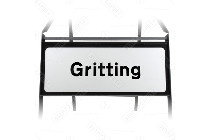 Gritting Supplementary Plate - Metal Sign