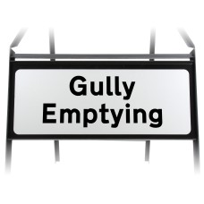 Gully Emptying Supplementary Plate - Metal Sign