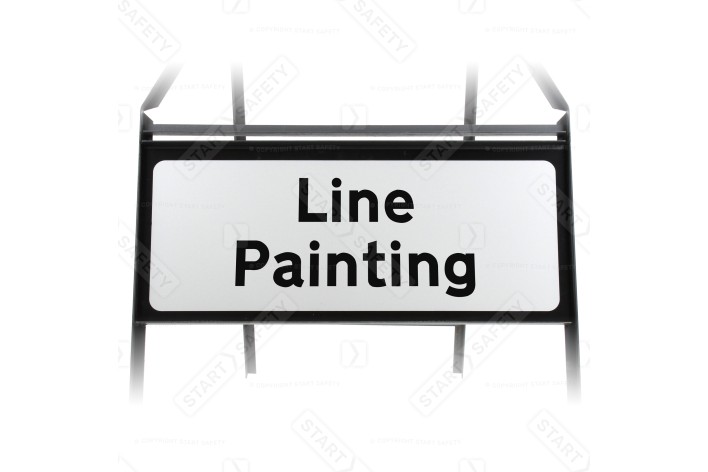 Line Painting Supplementary Plate - Metal Sign 7001-1