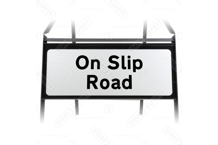 On Slip Road Supplementary Plate - Metal Sign