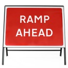 Ramp Ahead Sign - Zintec Metal Sign Dia 7010.1 Face | 1050x750mm