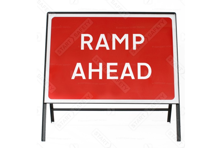 Ramp Ahead - Metal Sign Face 7010