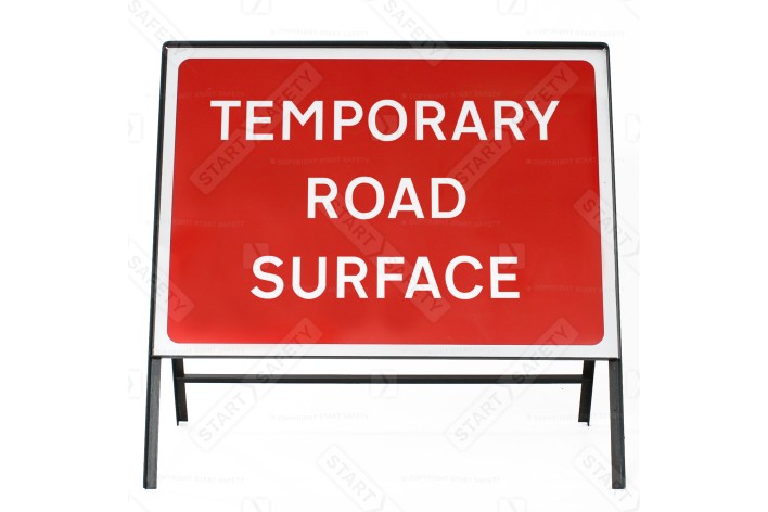 Temporary Road Surface - Metal Sign Face 7010c