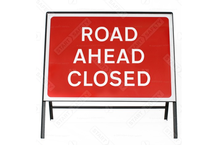 Road Ahead Closed - Metal Sign Face 7010b