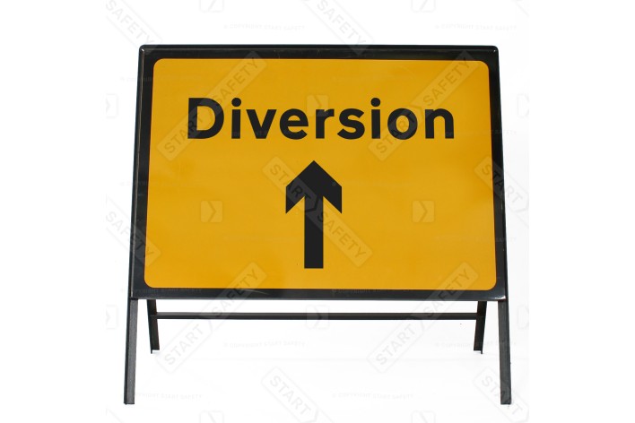 Diversion Ahead - Metal Sign Face 2702b