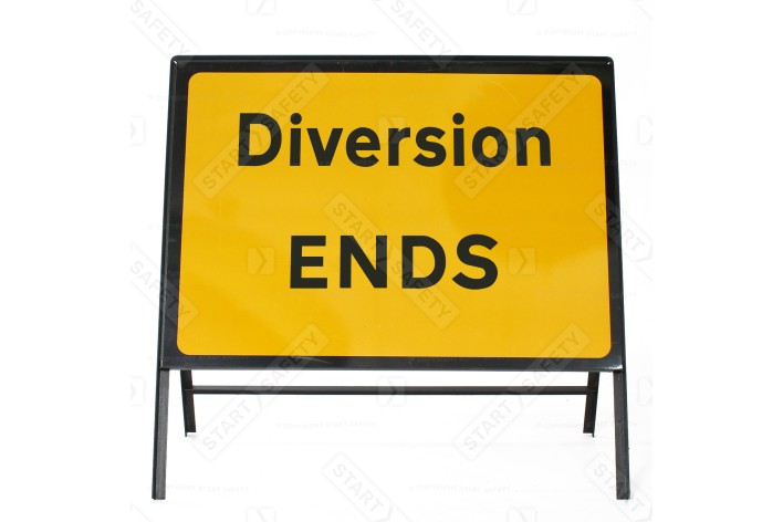 Diversion Ends - Metal Sign Face 2702