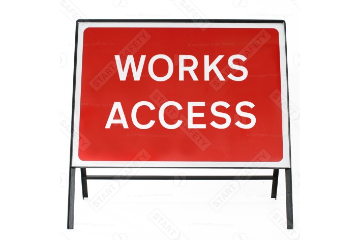Works Access - Metal Sign Face 7302