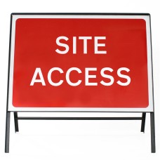 Site Access Sign - Zintec Metal Sign Face | 1050x750mm