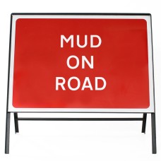 Mud on Road Sign - Zintec Metal Sign Face | 1050x750mm