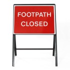 Footpath Closed Sign - Zintec Metal Sign Face