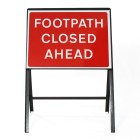 Footpath Closed Ahead Sign - Zintec Metal Sign Face