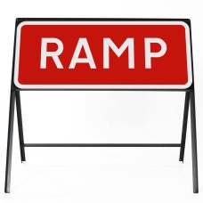 RAMP Sign - Zintec Metal Sign Dia 7013 Face | 1050x450mm
