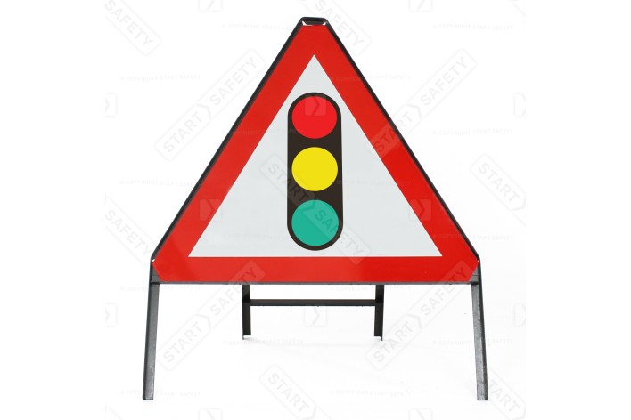 Traffic Signals Ahead Symbol - Metal Sign Face 543