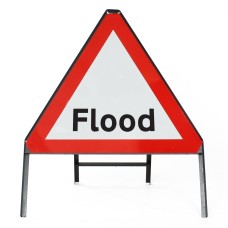 Flood Sign - Zintec Metal Sign Dia 554 Face | 750mm