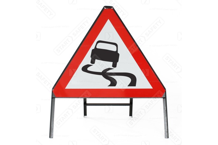 Slippery Road - Metal Sign Face 557