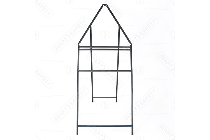 Metal Road Sign Frame 750mm Triangular with Supplementary and Long Legs