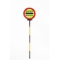 Stop Works Sign 450mm Face Collapsible Pole