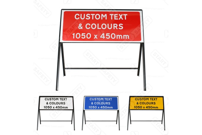 Custom 1050x450mm Sign Face  - Metal Road Sign - Face Only