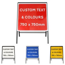 Custom 750x750mm Sign Face  - Metal Road Sign - Face Only