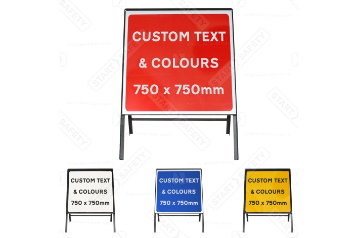 Custom 750x750mm Sign Face  - Metal Road Sign - Face Only