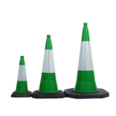 Green Traffic Cones 500mm, 750mm, 1000mm Road Cones JSP Dominator