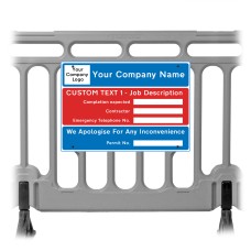 Dry Wipe Permit Sign For Barrier Mounting 600x450mm