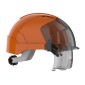 JSP EVO VISTAlens Wheel Ratchet Safety Helmet Vented | Orange/Smoke